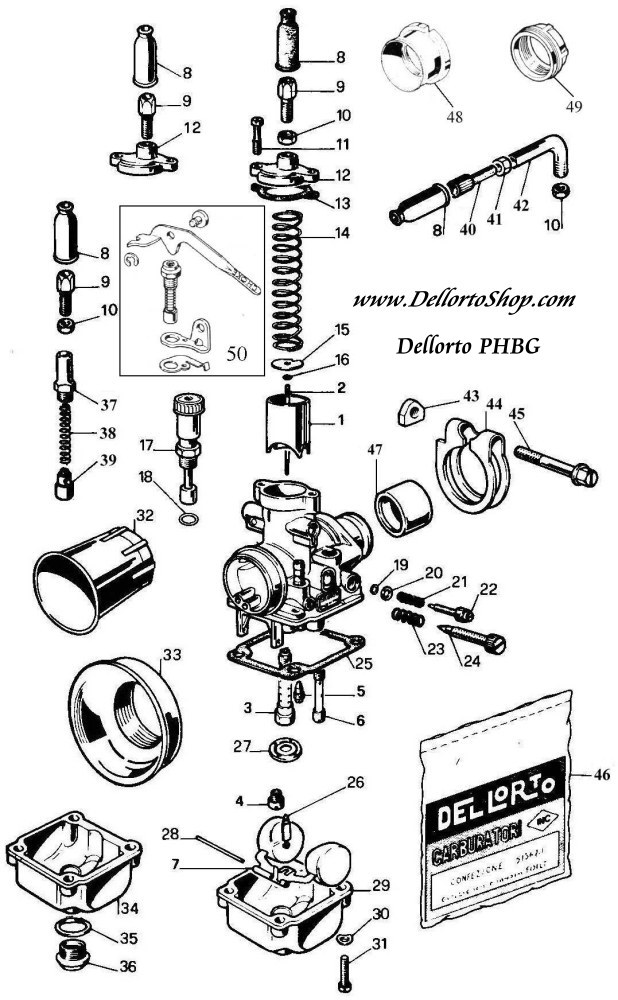 Dellorto Phbg Parts