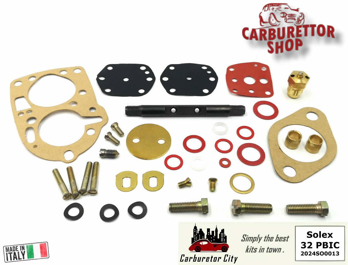 Rebuild Kit With Throttle Shaft For Solex Pbic Carburetor So